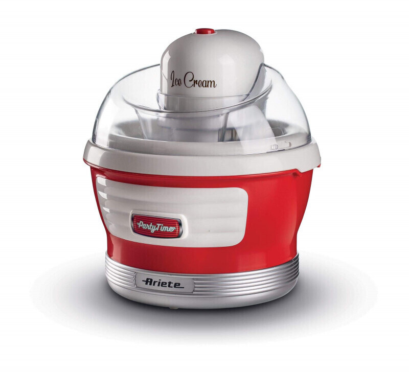 دستگاه بستنی ساز برقی آریته ایتالیا مدل Ariete Party Time 643 | رنگ قرمز | طراحی کودک‌پسند برای تهیه بستنی خانگی